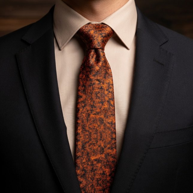 Rustic Burnt Orange Speckle Tie (Creator Uploaded)