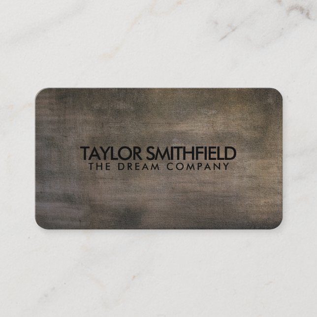 Rustic Business Card (Front)