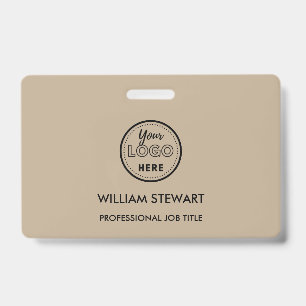Rustic Business Logo Company Employee Staff ID Badge