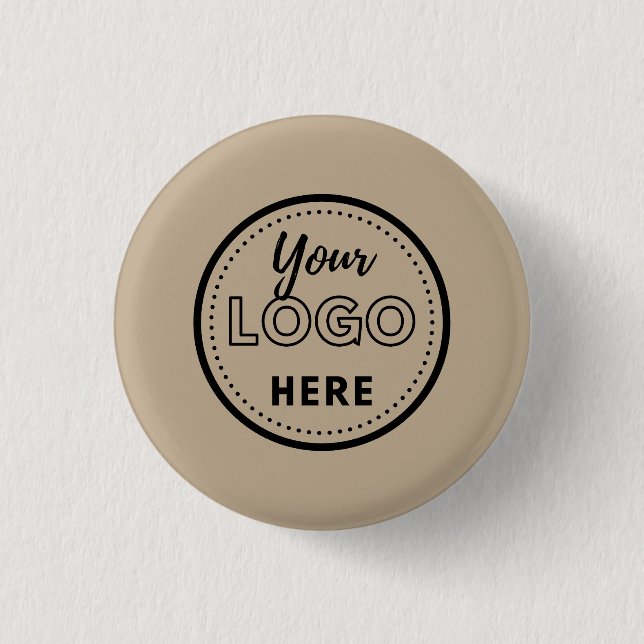 Rustic Business Promotional Corporate Logo 3 Cm Round Badge (Front)