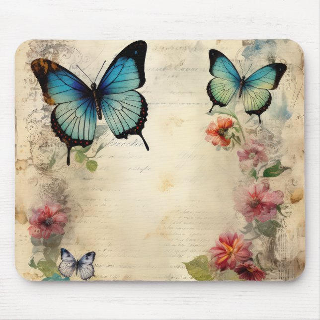 "Rustic Butterflies" Mouse Mat (Front)