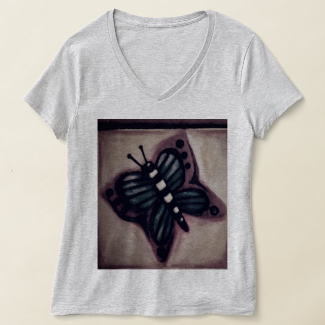 Rustic Butterfly Basic T-shirt, SMALL T-Shirt (Laydown)