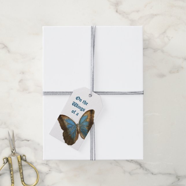 Rustic Butterfly Gift Tags (With Twine)