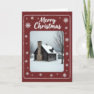 Rustic Cabin Christmas Card