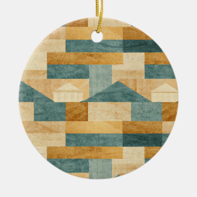 Rustic/Cabin/Lodge/Mountain  Ceramic Tree Decoration (Front)