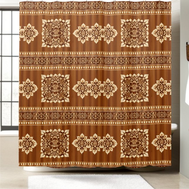 Rustic Cabin Shower Curtain Style 1 (Creator Uploaded)