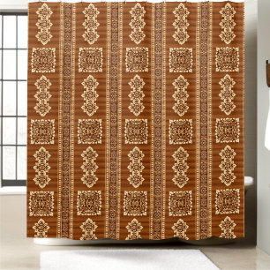 Rustic Cabin Shower Curtain Style 2