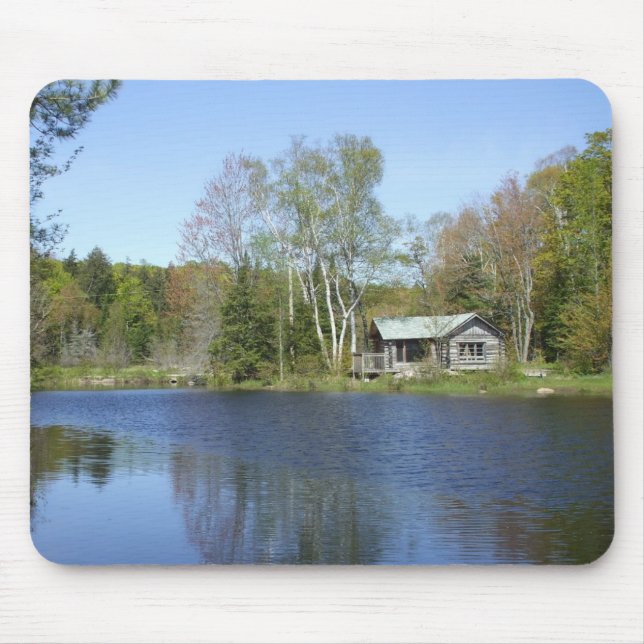 Rustic Cabin Water Scene Mouse Mat (Front)