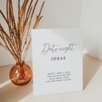 Rustic Calligraphy Bridal Shower Date Night Ideas