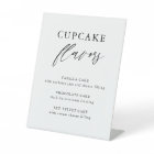 Rustic Calligraphy Wedding Cupcake Flavours
