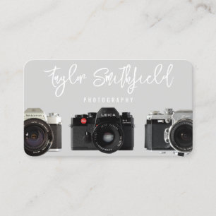 Rustic Cameras Photography Business Card