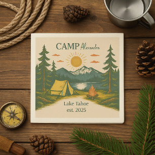 Rustic Camp Weekend Retreat Bachelorette Napkin