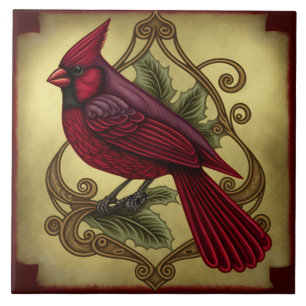 Rustic Cardinal Tile