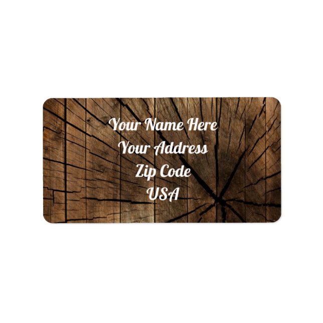 Rustic Carpenters Return Address Labels (Front)