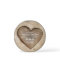 Rustic carved tree wood heart wedding invitation