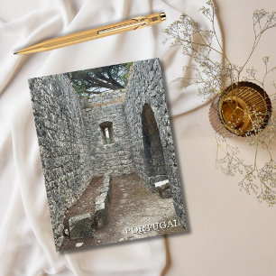 Rustic Castle Door Portugal Photography, Travel Holiday Postcard