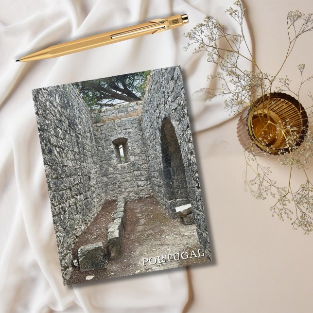 Rustic Castle Door Portugal Photography, Travel Holiday Postcard (Creator Uploaded)