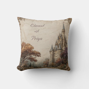 Rustic Castle Forest Wedding  Cushion
