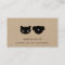 Rustic cat and dog symbol kraft