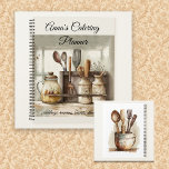 Rustic Catering Planner<br><div class="desc">Plan all your Catering appointments in this rustic design planner featuring cooking utensils. Your name may be edited to personalise. Make sure you don't miss an event with space for notes.</div>