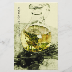 Rustic catering services promo card