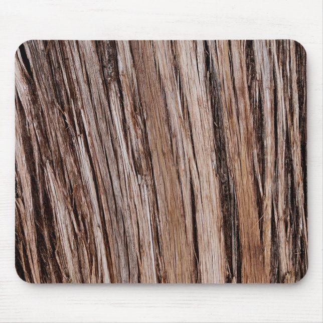 Rustic cedar bark, nature lover car     mouse mat (Front)