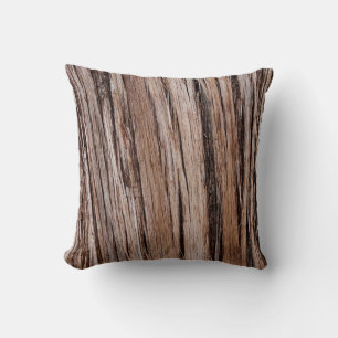 Rustic cedar bark nature tree outdoors pattern cushion