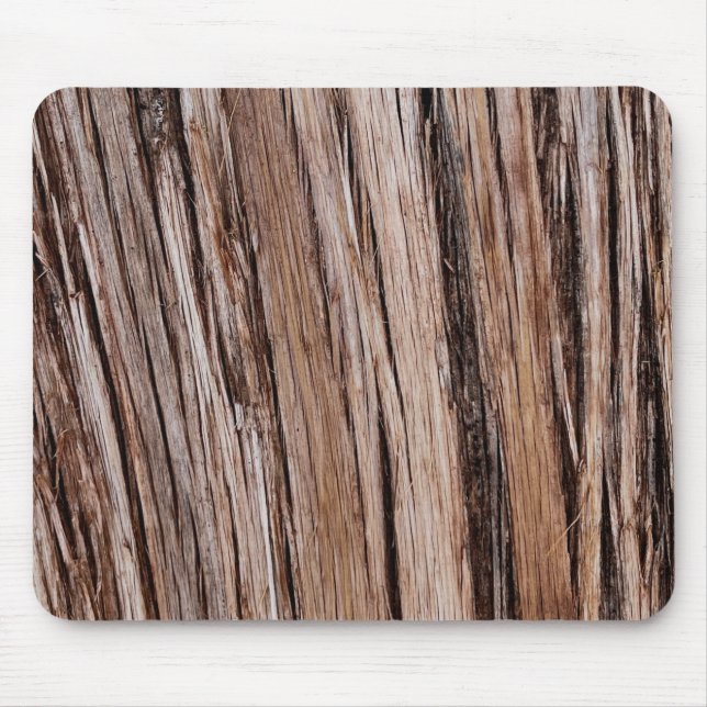 Rustic cedar bark nature tree outdoors pattern mouse mat (Front)