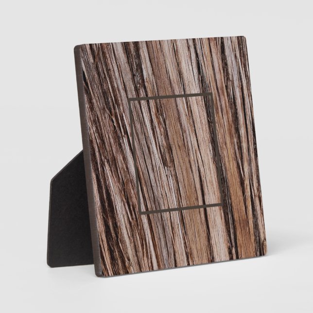 Rustic cedar bark nature tree outdoors pattern plaque (Front)