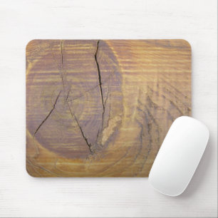 Rustic Cedar Wood Plank Knot Photograph Mouse Mat
