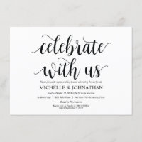 Rustic Celebrate with us Brunch Invitation Card
