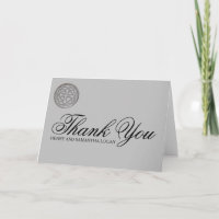 Rustic Celtic Knot Personalised Thank You Note