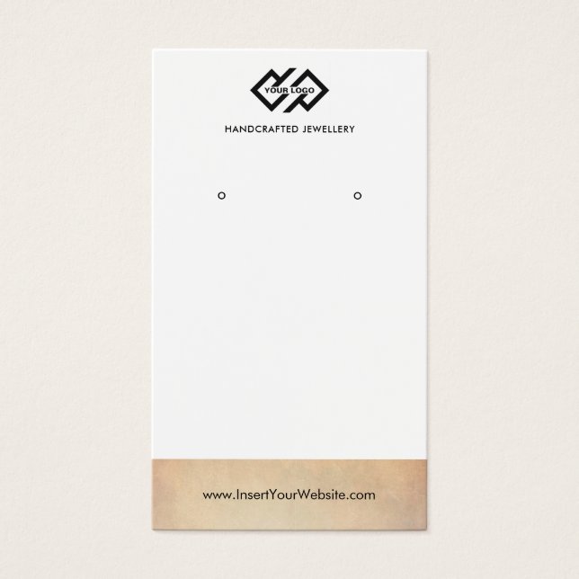 RUSTIC CERAMIC TERRACOTTA TEXTURE EARRING DISPLAY  (Front)