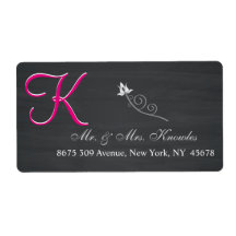 Rustic Chalkboard 3d Monogram Script