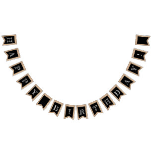 Rustic Chalkboard Banner Custom Happy Birthday