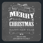 Rustic Chalkboard Christmas Sticker<br><div class="desc">Rustic Chalkboard Christmas sticker. Customisable. Part of a collection.</div>
