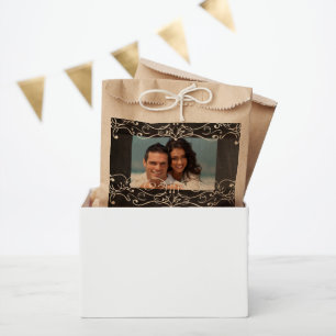 Rustic Chalkboard Vintage Folk Art Thank You Favour Bags