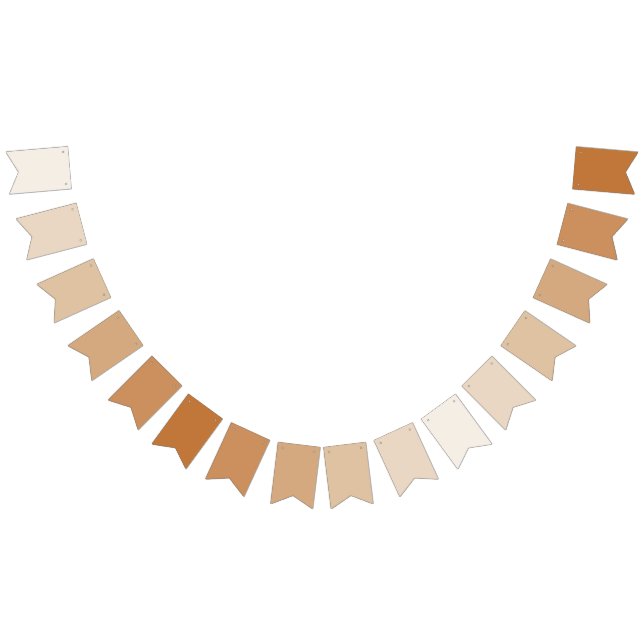Rustic Charm Bunting Banner Flags - Warm Gradient (All)