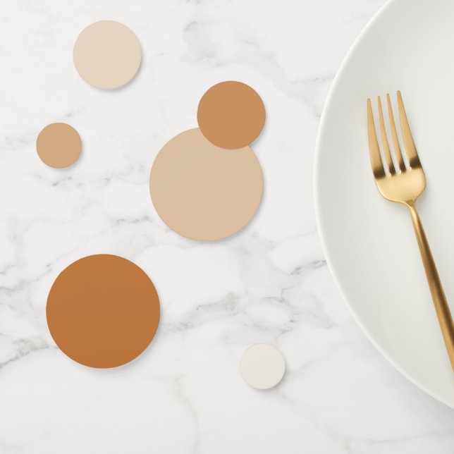 Rustic Charm Table Confetti - Warm Gradient (Group)