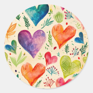 Rustic Charm: Transform Your Hearth with Beautiful Classic Round Sticker