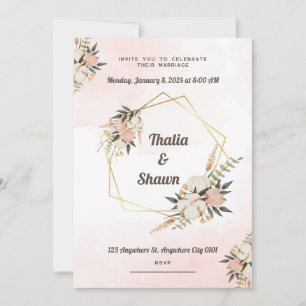 Rustic Charm Wedding Invitation