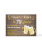 Rustic Cheers and Beers 70th Birthday Invitation