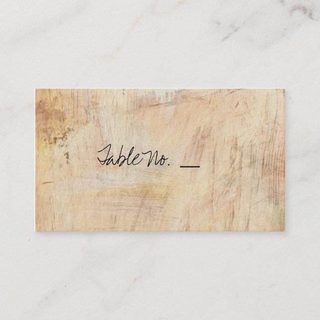 Rustic Cherry Blossom - Wedding Guest Escort Cards (Front)