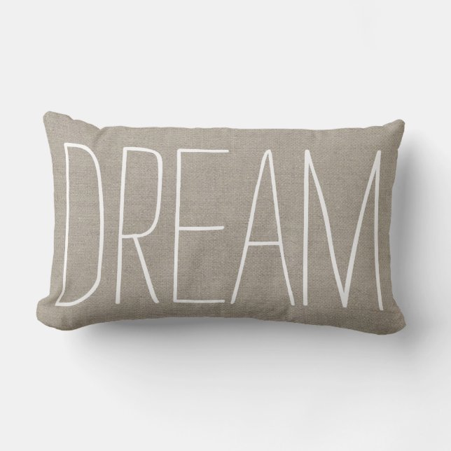 Rustic Chic Dream Lumbar Cushion (Front)