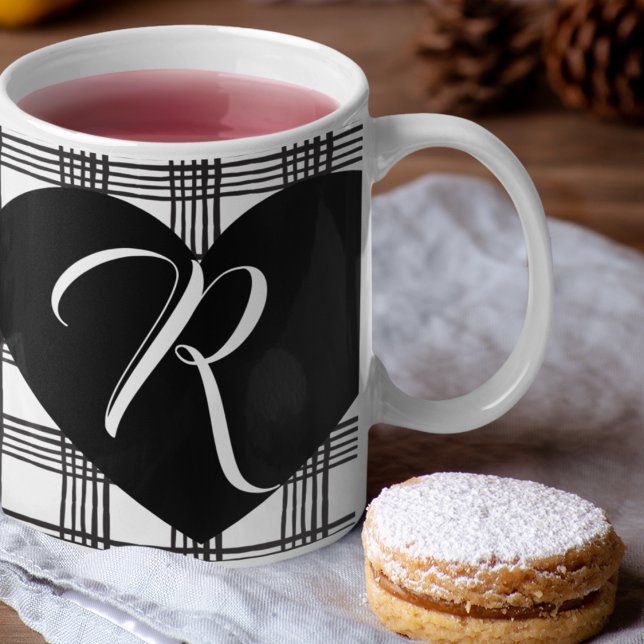 Rustic Chic Farmhouse Style monogrammed Coffee Mug (Farmhouse mug)