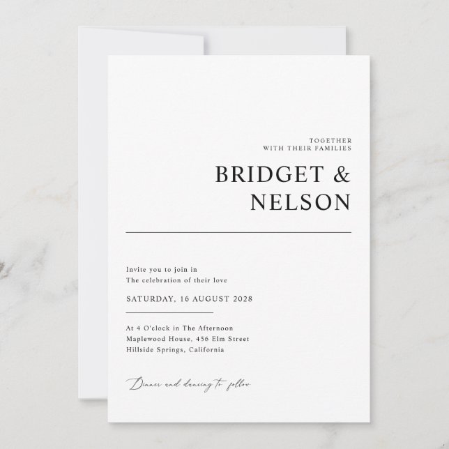 Rustic Chic Forest Photo Wedding Invitation (Front)