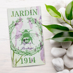 rustic chic french country lavender vintage bee business card