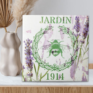 rustic chic french country lavender vintage bee tile