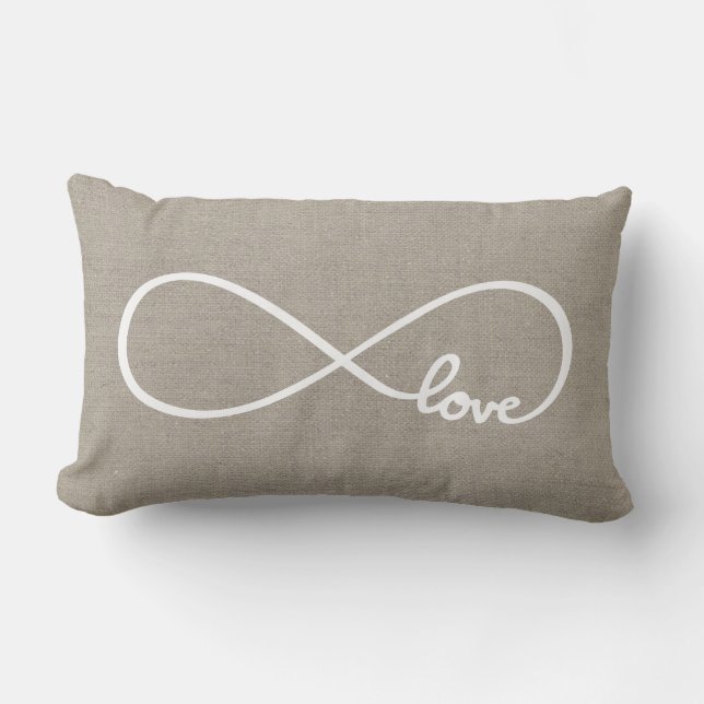 Rustic Chic Love Lumbar Cushion (Front)