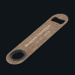 Rustic Chic Medium Taupe Brown Wood Grain Pattern<br><div class="desc">Modern contemporary but rustic wood grain pattern look design with room to customise or personalise with name and date, or limited text, of your choice. Fun keepsake gift, party favour and personal memento for special events and occasions such as an anniversary, bachelor party, Christmas stocking stuffer, and for wedding guests,...</div>